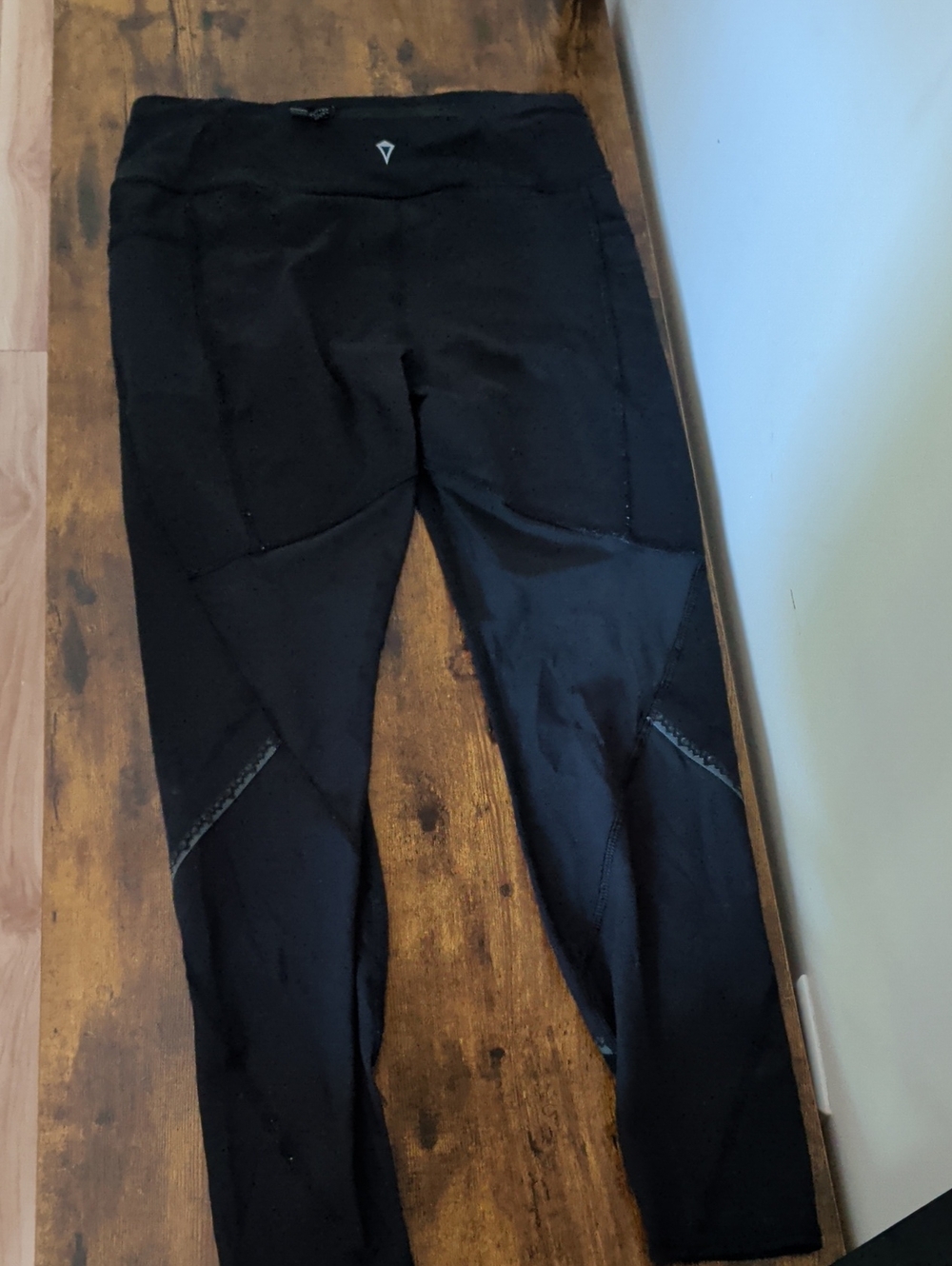 Ivivva Black Kids Leggings with Reflective Logo